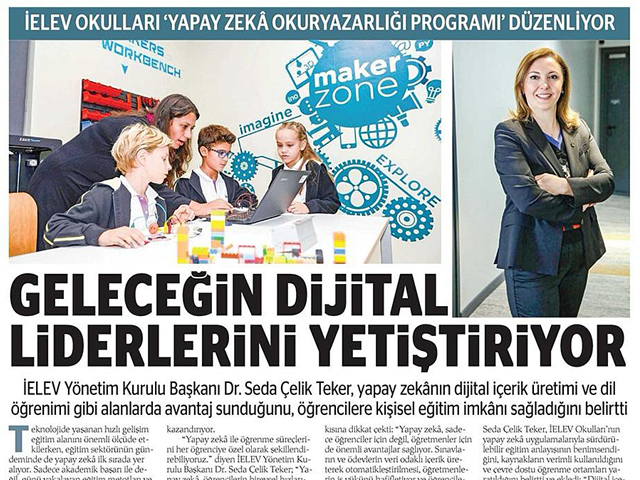 İELEV Okulları 'Yapay Zeka Okuryazarlığı Programı' Düzenliyor